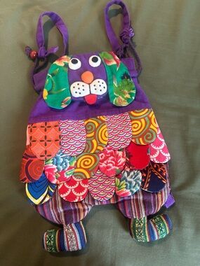 Handcrafted Drawstring Dog Boho Backpack ✨💜✨